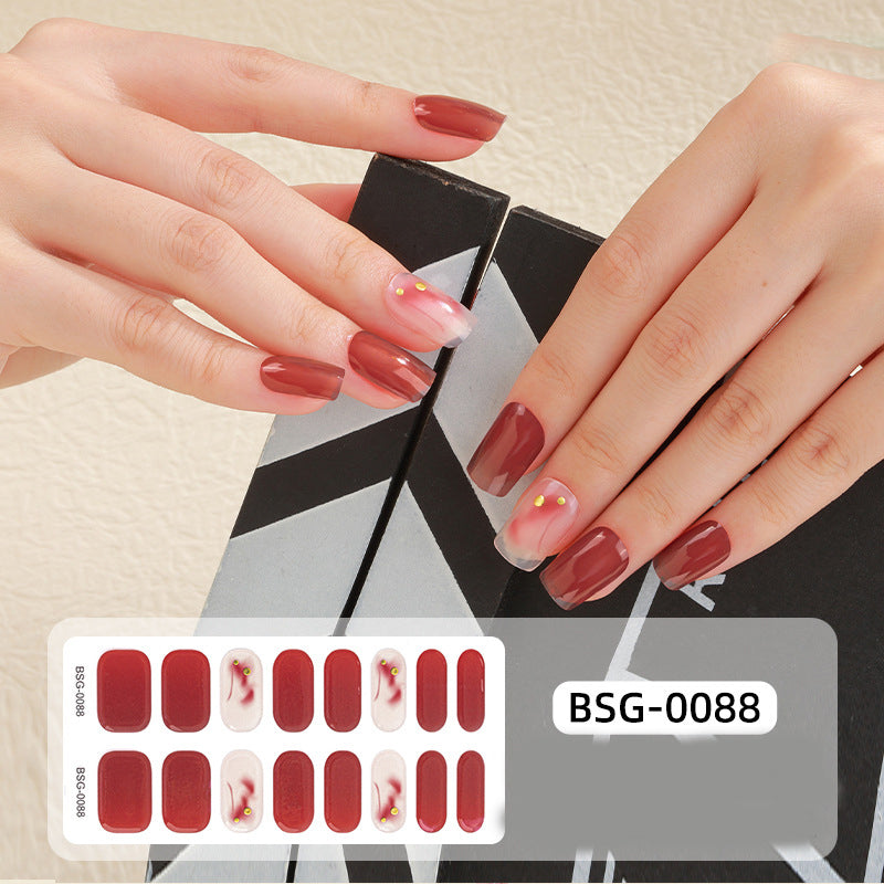 Gel-Nagelaufkleber-Set