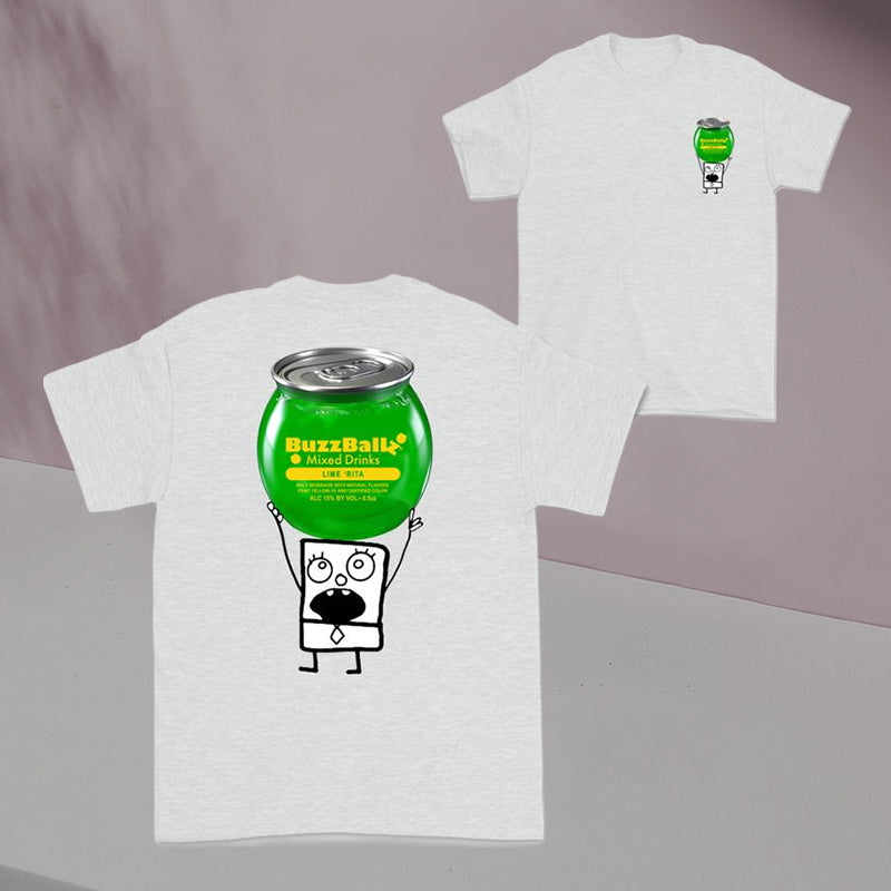 Doodlebob Lustiges Trinken 2-seitiges T-Shirt