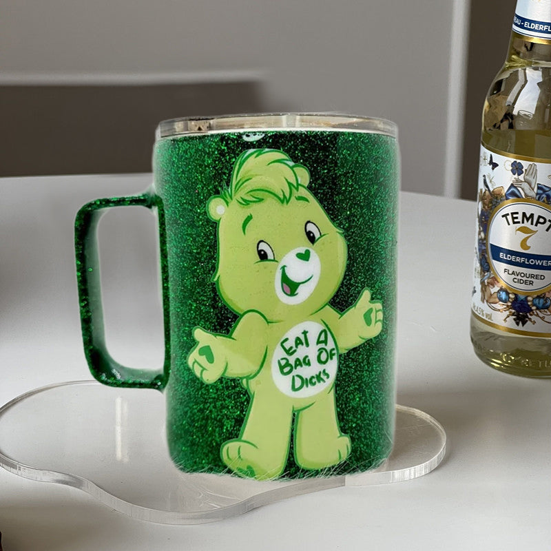 Bären-Glitzerbecher aus Edelstahl