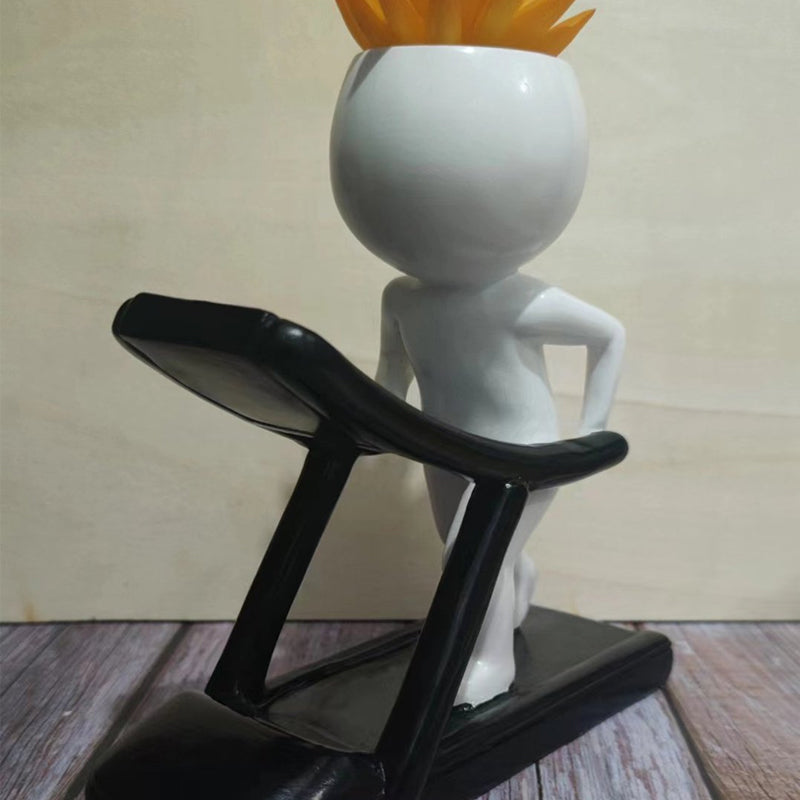 Sportliche Sukkulenten-Topfpflanzen