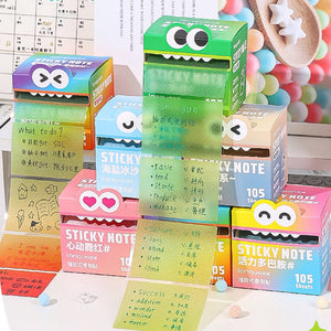 Bunte, selbstklebende Auszieh-Notizblöcke