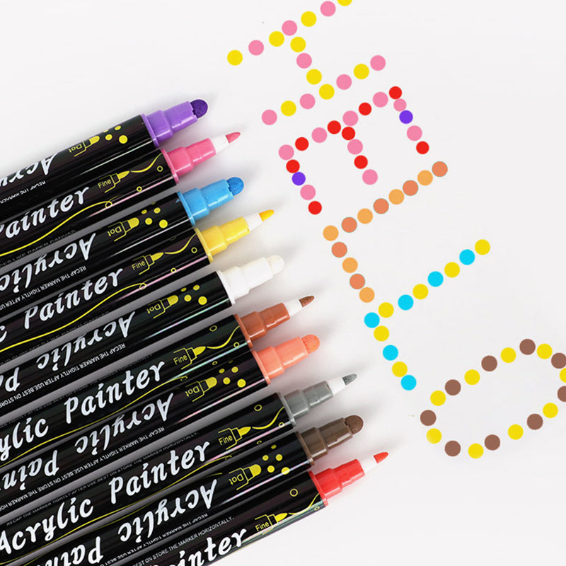Akrylmalingsmarkør (12PCS/24PCS/36PCS)