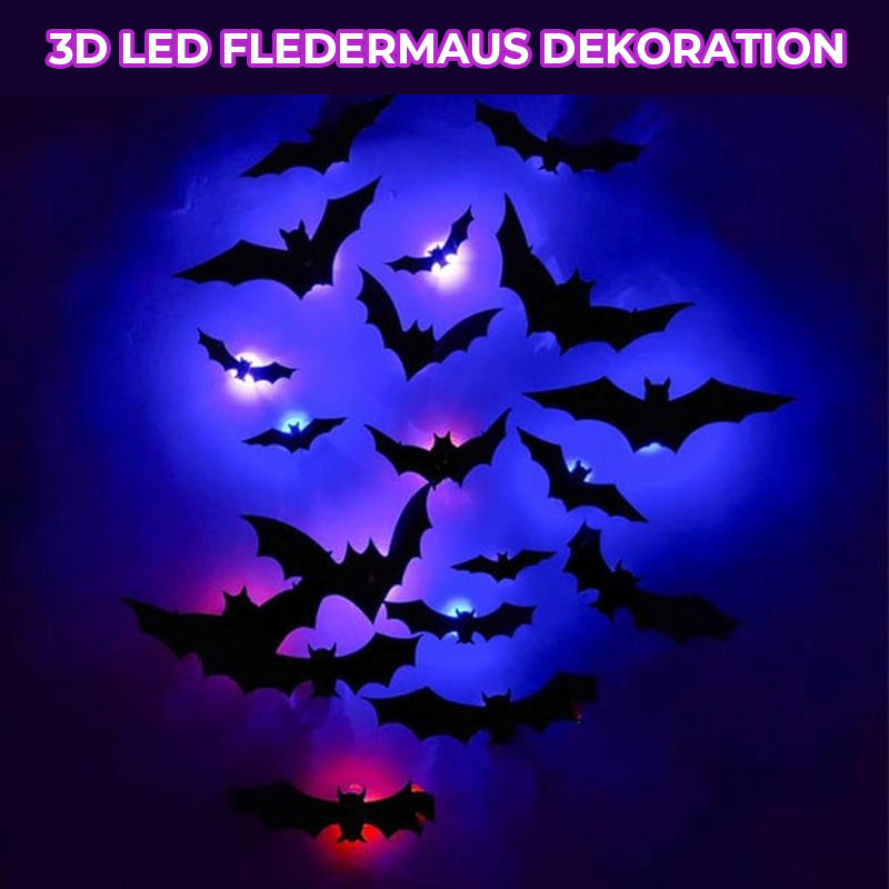 3D-Fledermaus-Design LED-Dekoration
