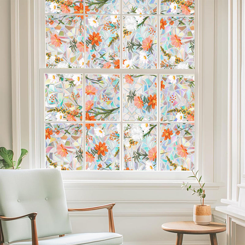 Bunte Blume Fenster Anti-Peep Folie