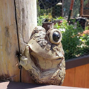 🐸Piepsender Frosch Garten Dekoration