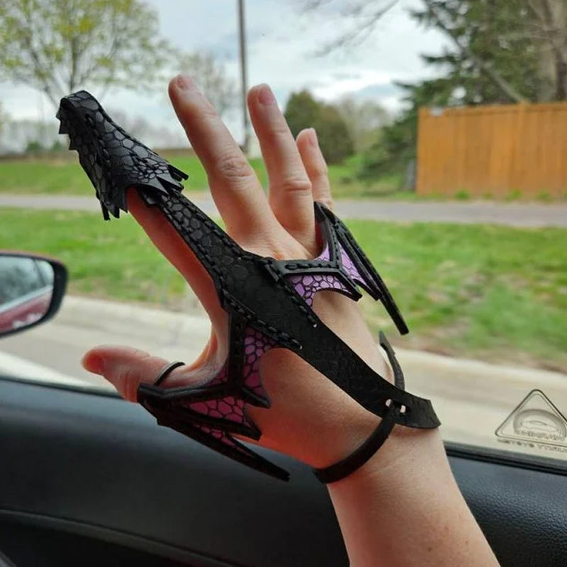Hand-Drachen-Manschette aus Leder