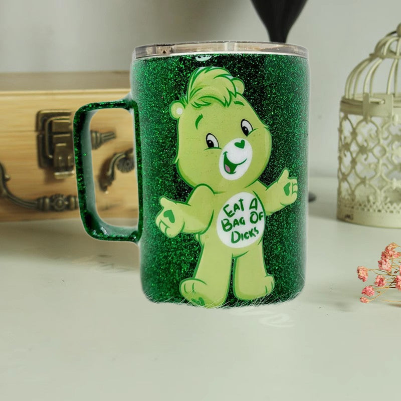Bären-Glitzerbecher aus Edelstahl