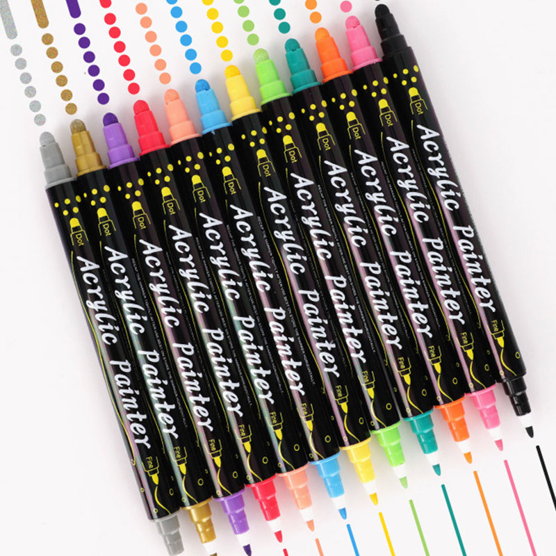 Akrylmalingsmarkør (12PCS/24PCS/36PCS)