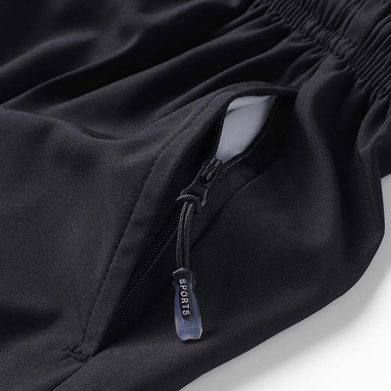 Schlichte, einfarbige Shorts mit Kordelzug und Tasche für Herren