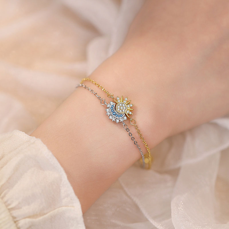 Sonne-Mond-Armband-Set