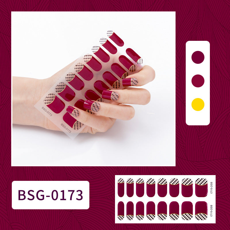 Gel-Nagelaufkleber-Set