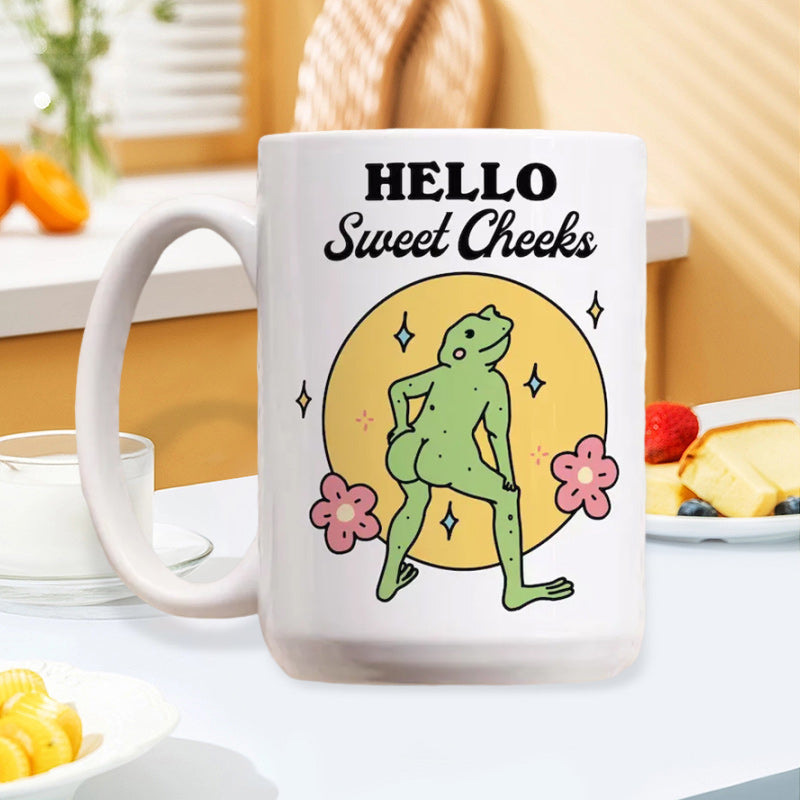 Lustige Frosch-Kaffeetasse