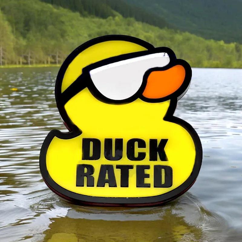 Lustiges Enten-Auto-LKW-Abzeichen