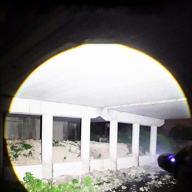 Wiederaufladbare 2-in-1-Taschenlampe mit Digitalanzeige und starkem Licht