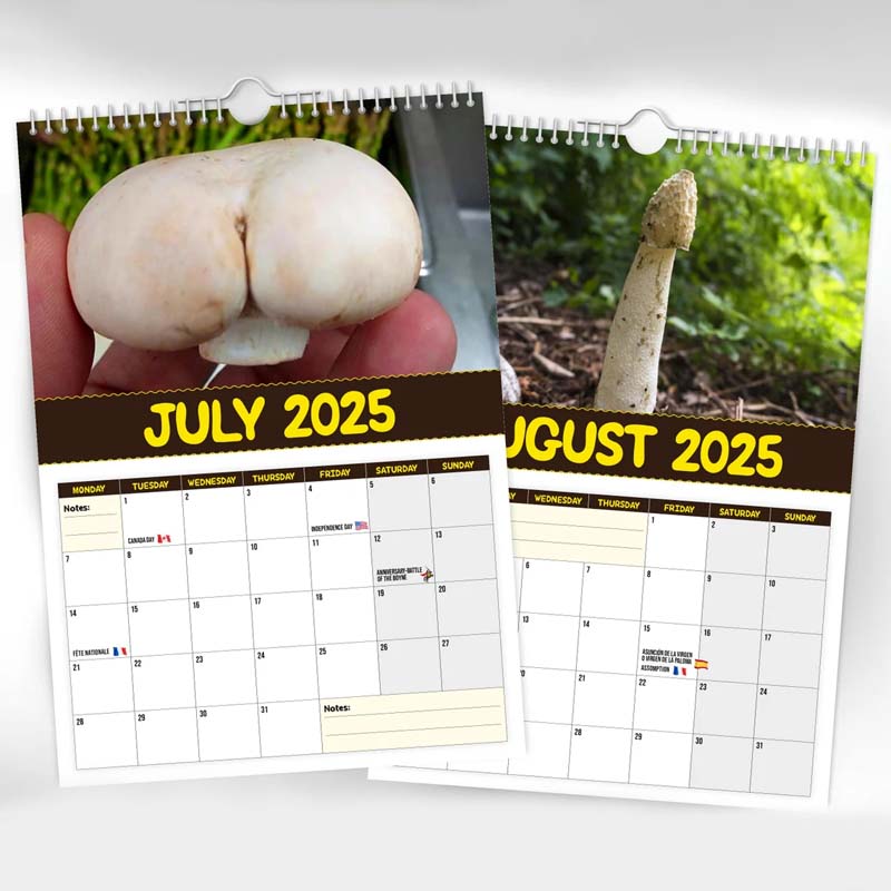 Kalender der schmackhaftesten Pilze der Welt