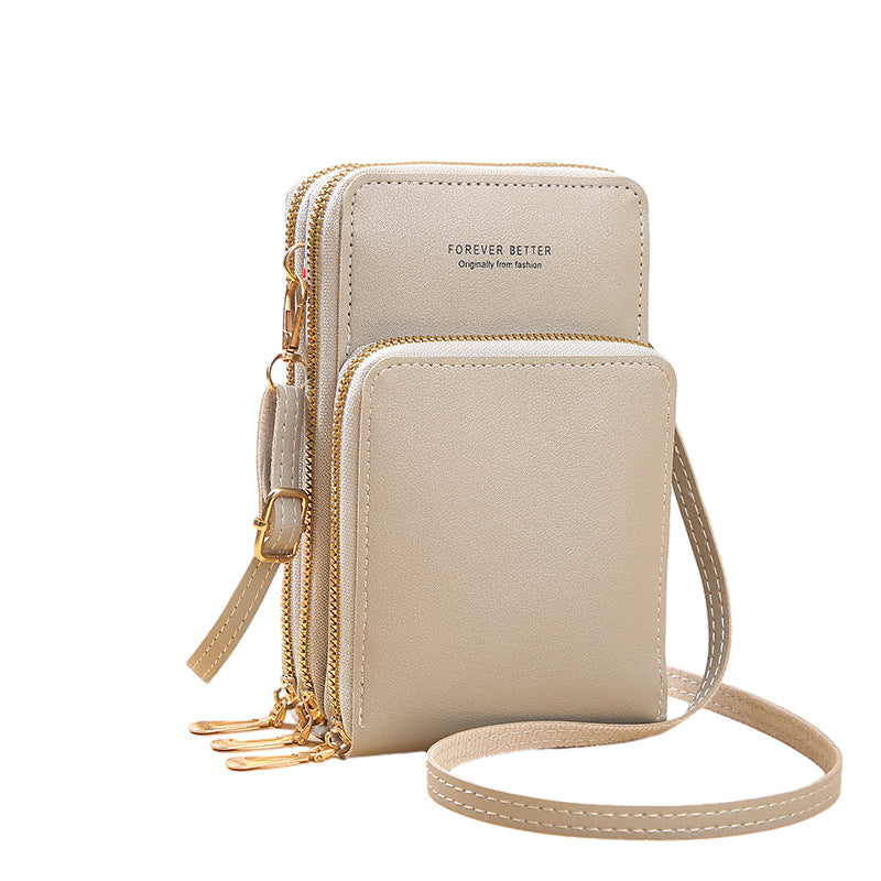 Lille crossbody taske i læder