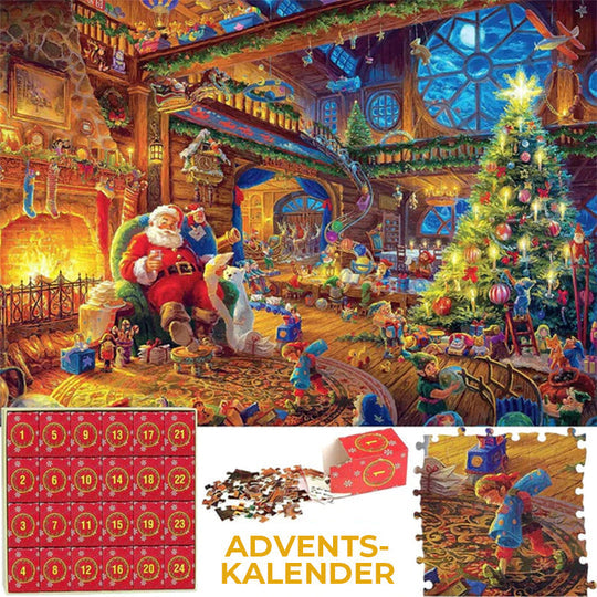 Adventskalender-Weihnachtspuzzles