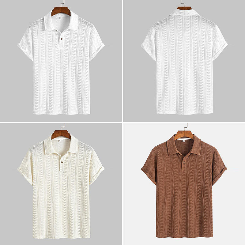 Poloshirt mit normaler Passform und einfacher Struktur