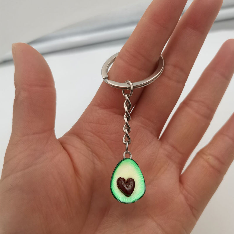 Kreativer Avocado-Schlüsselanhänger