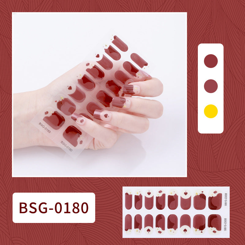 Gel-Nagelaufkleber-Set