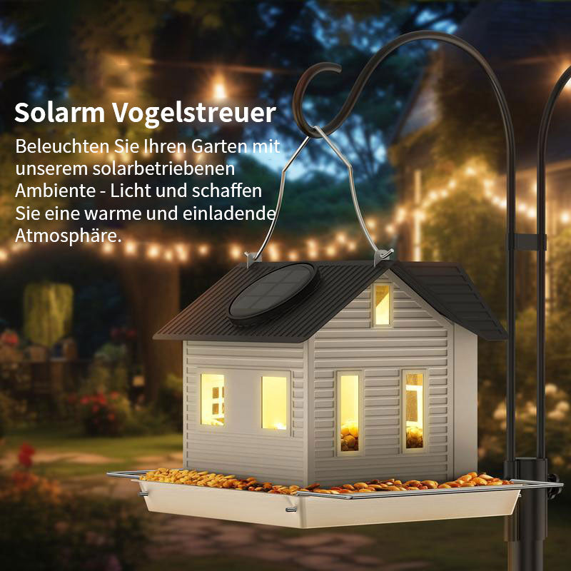 Hängender solarbetriebener Vogelfutterspender für den Außenbereich