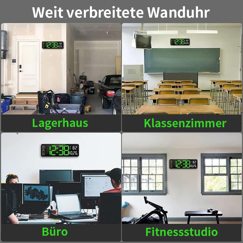 Verbesserte digitale Wanduhr mit großem Display