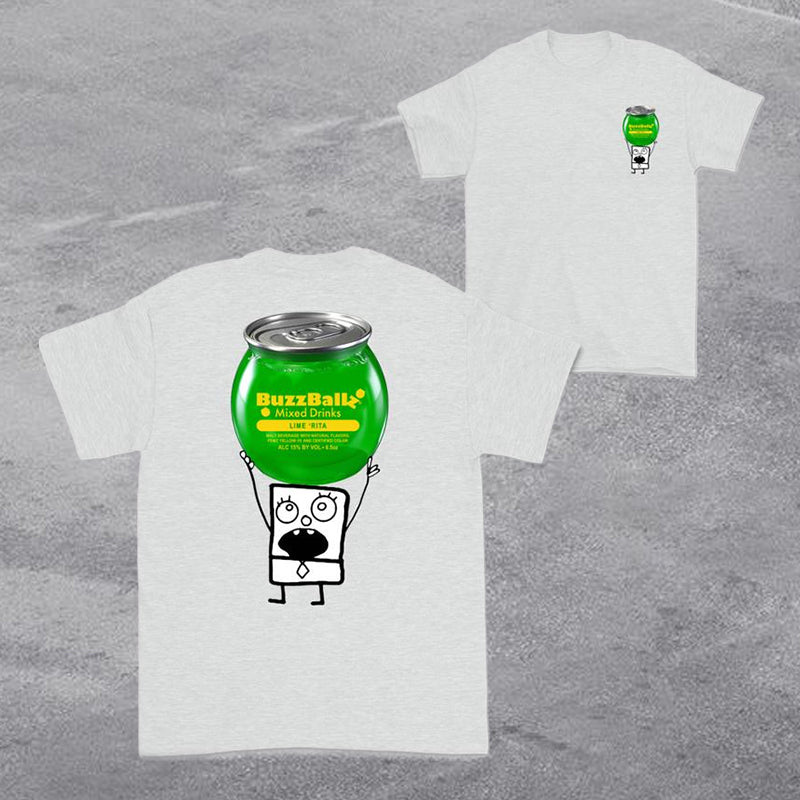 Doodlebob Lustiges Trinken 2-seitiges T-Shirt