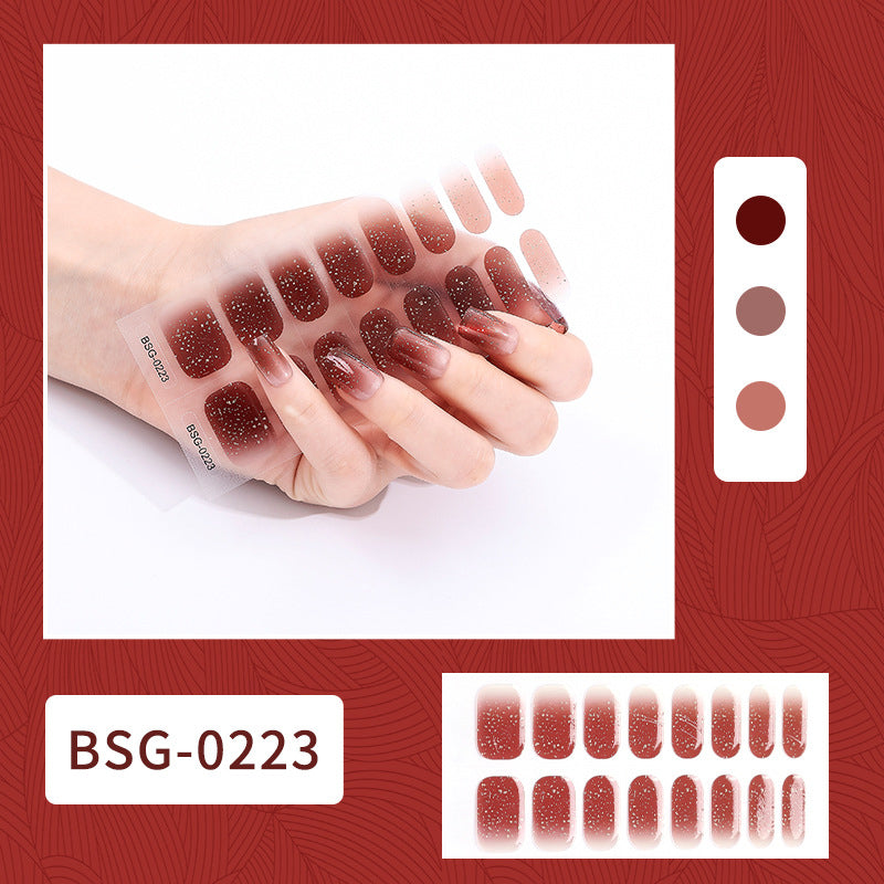 Gel-Nagelaufkleber-Set