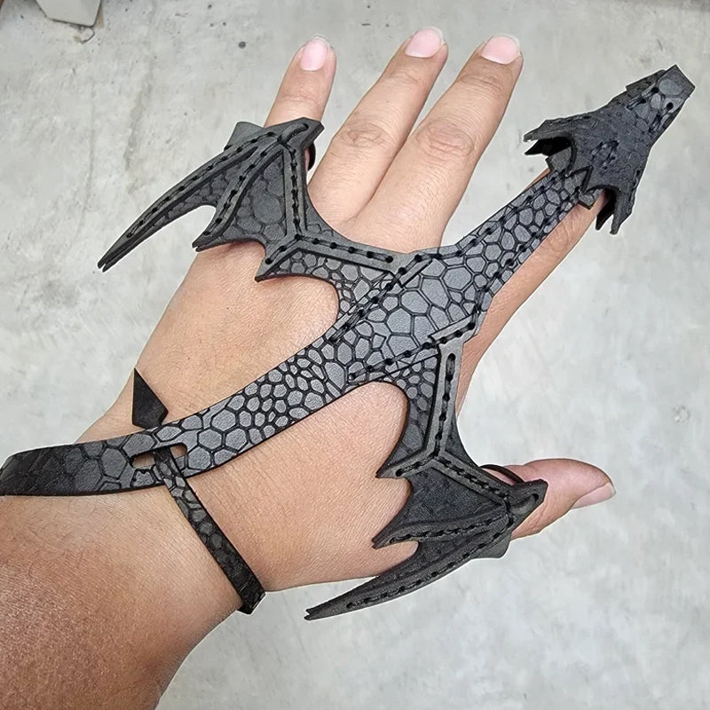 Hand-Drachen-Manschette aus Leder