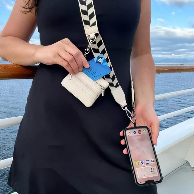 Telefonrem med lynlåslomme