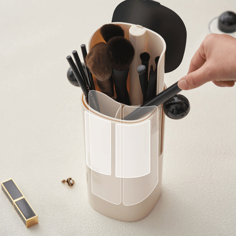 Automatisch anhebbare, staubdichte Aufbewahrungsröhre für Makeup-Pinsel
