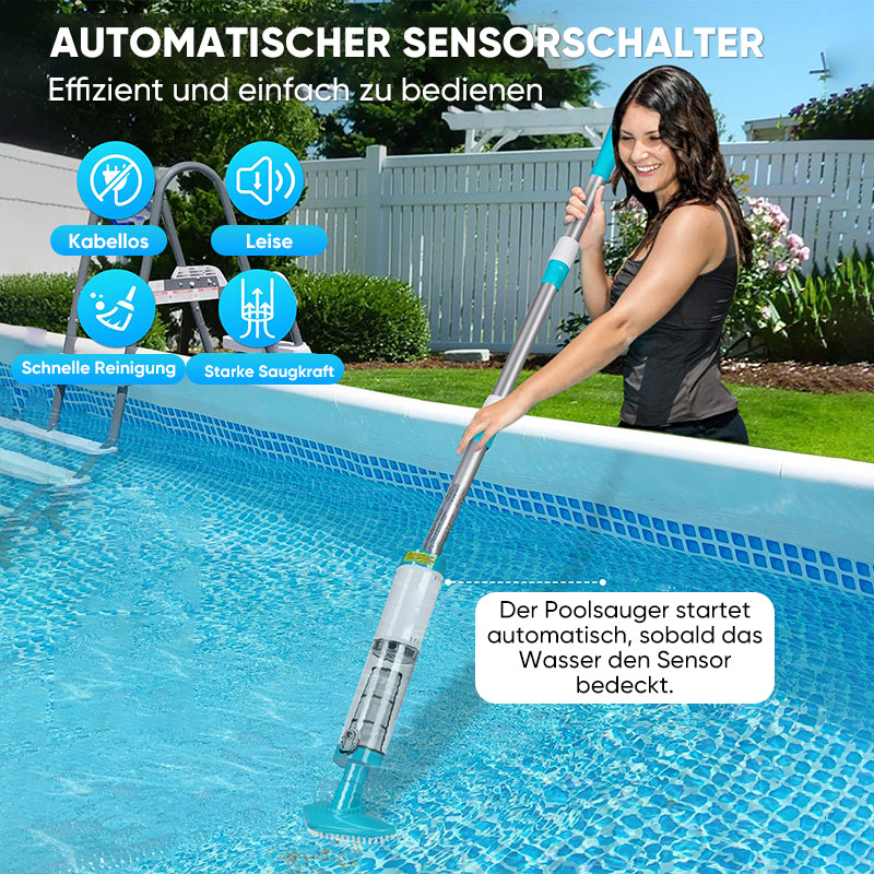 EU-Standard - 3-in-1-Akku-Schwimmbadstaubsauger mit leistungsstarkem Motor