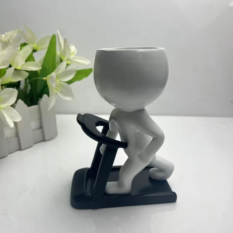 Sportliche Sukkulenten-Topfpflanzen