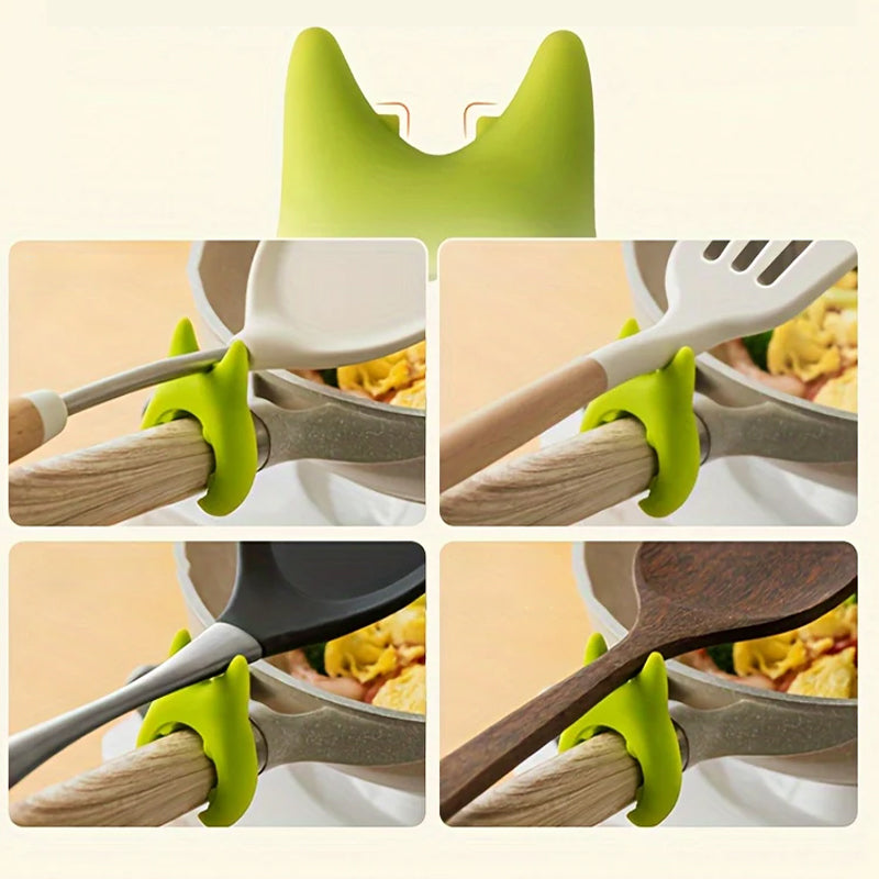 Silikone Pot Clip Ske Rest