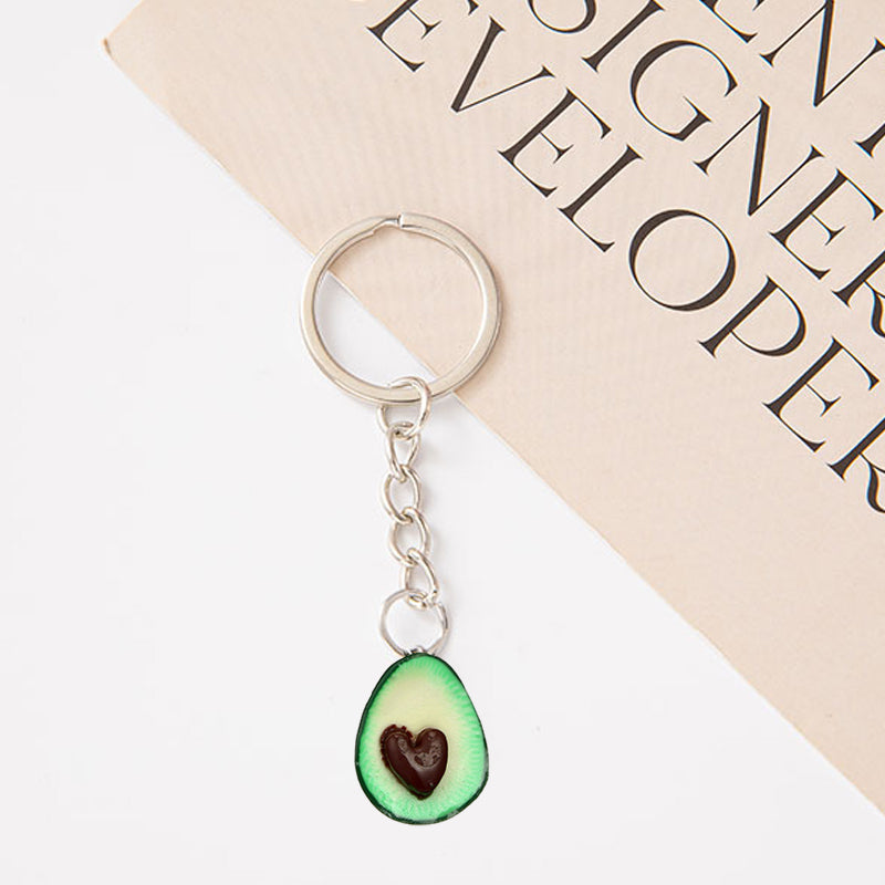 Kreativer Avocado-Schlüsselanhänger