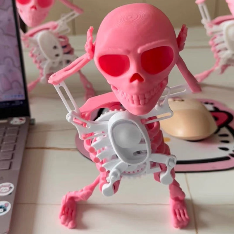 Dansende og svingende 3D-dødningehovedlegetøj
