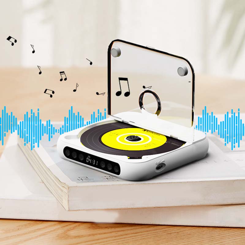 Bærbar Bluetooth-kompatibel cd-afspiller