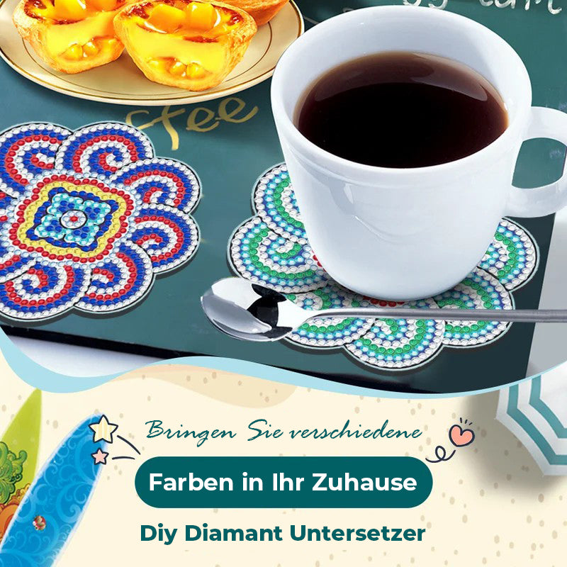 Diamond Craft Untersetzer Diamond Painted Untersetzer (Mandala)