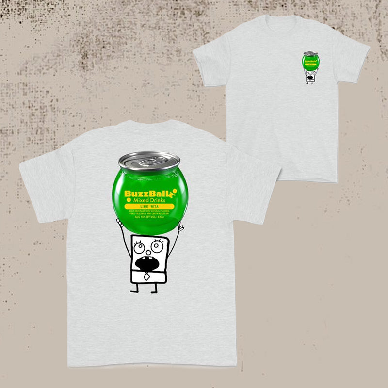 Doodlebob Lustiges Trinken 2-seitiges T-Shirt