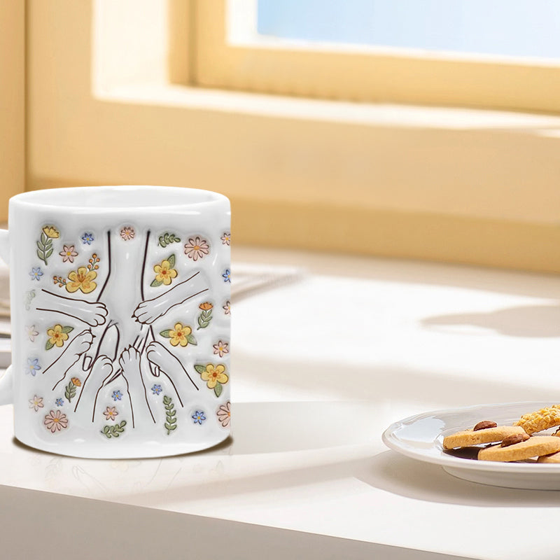 Niedlicher Becher mit Katzenpfotenmotiv
