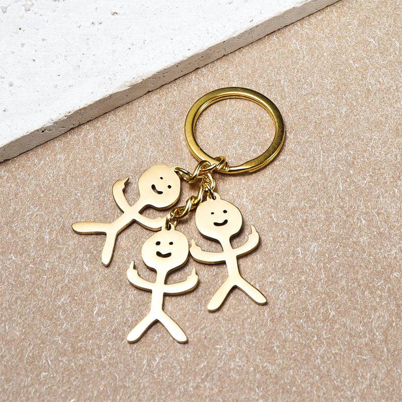 Lustiger Stickman Schlüsselanhänger