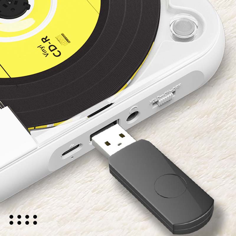 Bærbar Bluetooth-kompatibel cd-afspiller