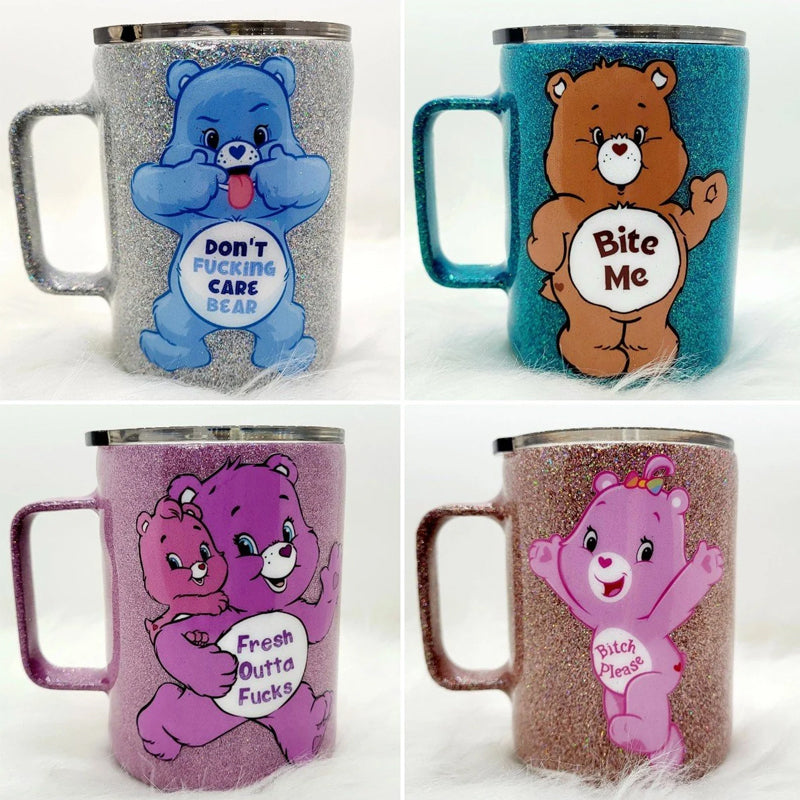Bären-Glitzerbecher aus Edelstahl
