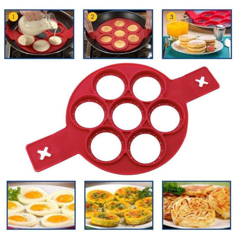 Non-stick silikone pandekageform ring
