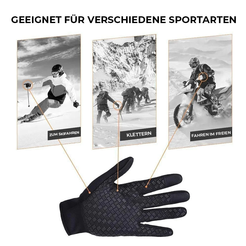 Warme Thermohandschuhe zum Radfahren, Laufen und Autofahren