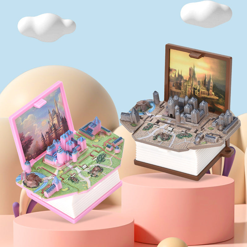 3D stereoskopisk bogfolding pop-up bognøglering