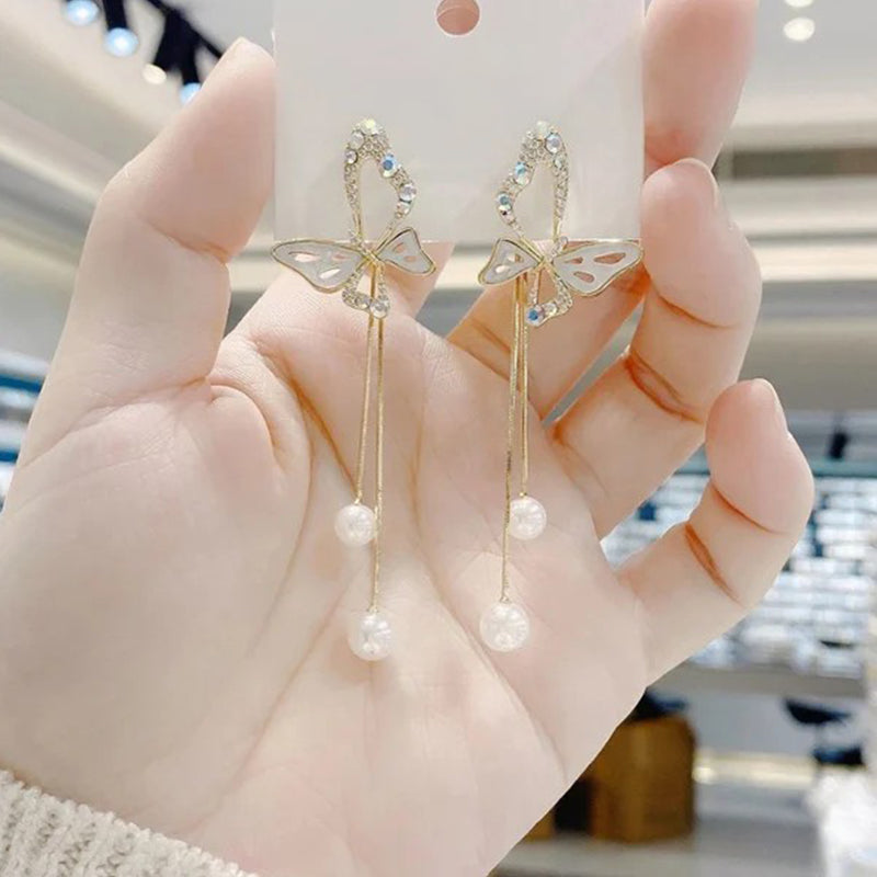 Trendige Schmetterlings-Ohrringe