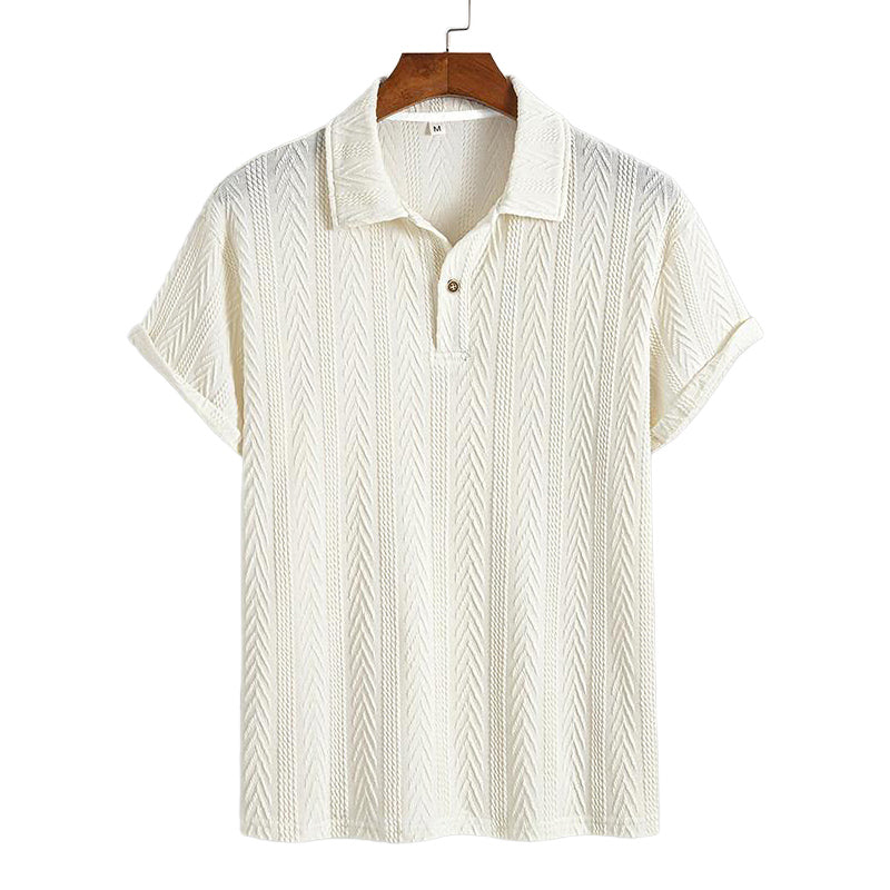 Poloshirt mit normaler Passform und einfacher Struktur