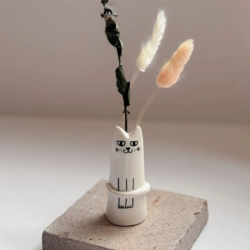 Katze Kleine Vase