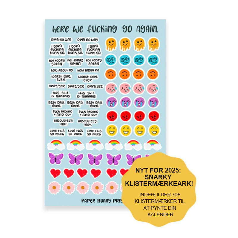 2025 Så Går Vi Fandeme Igen Kalender
